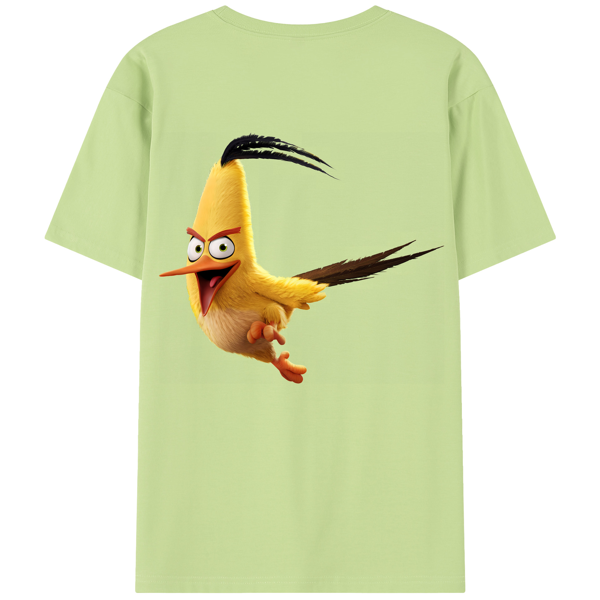 （画像用） Angry Birds アングリーバード 綿100％半袖Tシャツ（背面プリント）